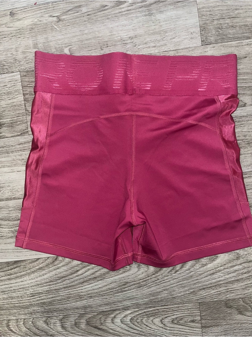 Nike Women's Magenta Athletic Training Shorts - Picture 2 of 4